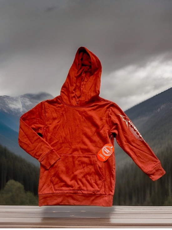 wonder nation Other - wonder nation Boy’s M 8 Rust Orange Kids' Graphic Hoodie Sweatshirt Pullover NWT
